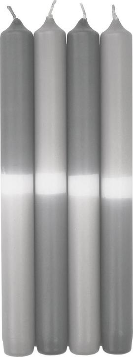 Actual product image Wiedemann Pointed candle 25x2,3 grey silberg (4 pcs.)