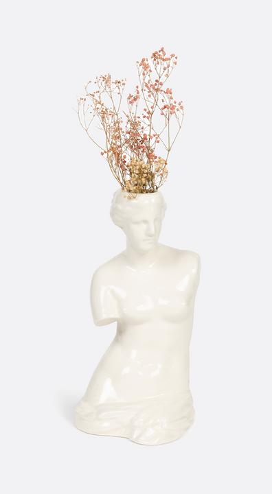 Produktbild Doiy Venus Weiss - Vase (1 x, 17 x 17 x 32 cm)