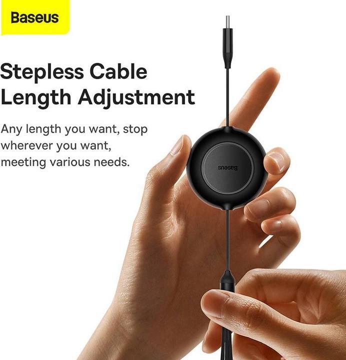 Image du produit Baseus 3 in 1 Multicharger USB-Cable (1.10 m, USB 3.2 Gen 1, 100 W)