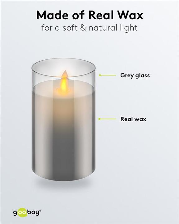 Produktbild Goobay LED-Echtwachs-Kerze (1 x)