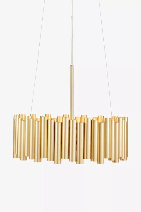 Actual product image Markslöjd Level pendant lamp, Ø 52.5 cm, 3 x E27, gold (E27)