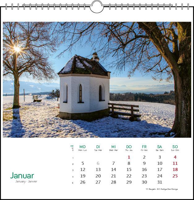 Actual product image stlicher Bodensee 2026 (17 x 17 cm, Hardcover, English, French)