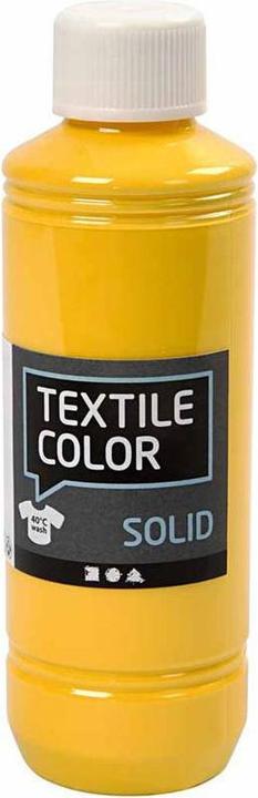 Creativ Company Textile Color Deckende Textilfarbe – Gelb, 250 ml (Gelb, 250 ml)