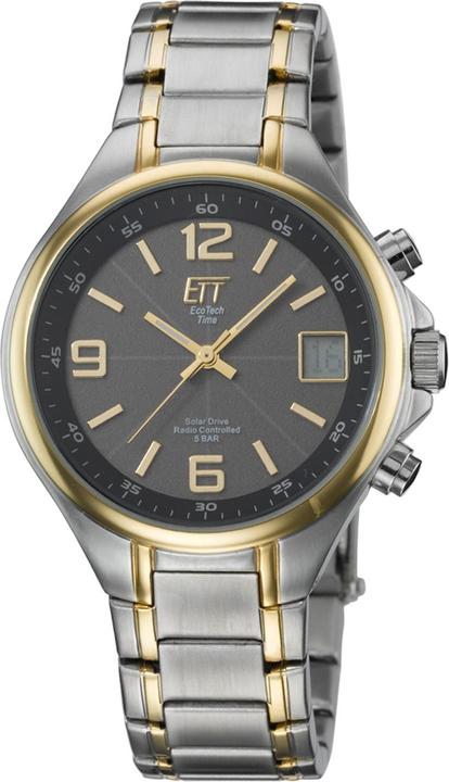 Produktbild Conrad Components Eco Tech Solar Funk Herrenuhr (Digitaluhr, Analoguhr, Funkuhr, 40 mm)