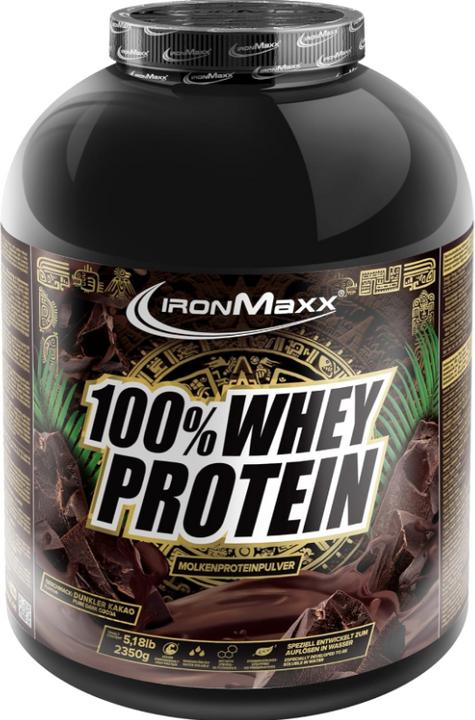 Actual product image IronMaxx 100% Whey Protein (Dark Ecuador Chocolate, 1 pcs., 2350 g)