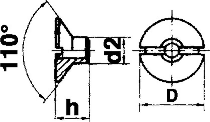 Produktbild Werkstarck Senkmuttern (M8)