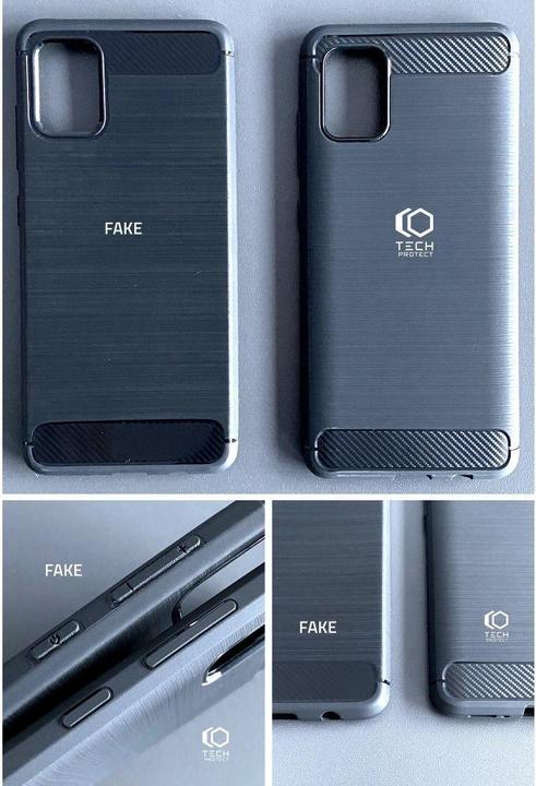 Actual product image Tech-Protect TPUCarbon case for Samsung Galaxy XCover 7 - black (Samsung Galaxy Xcover 7)