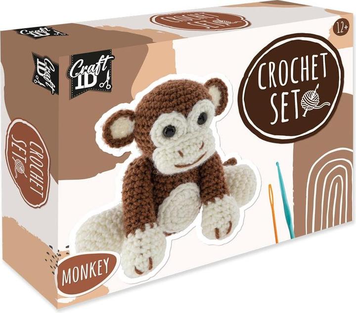 Actual product image Legind Craft ID - Crochet kit Monkey, 15x9x13,5 cm - (K-CR1704/GE)
