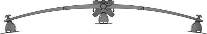 Actual product image Multibrackets Monitor holder 3-fold,up to 24" metal, black (Table, 24")