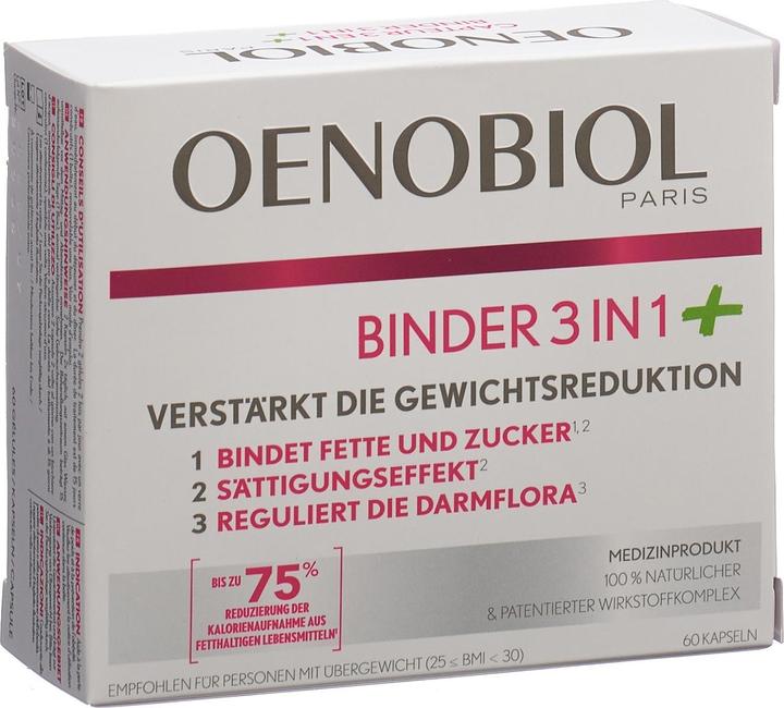 Oenobiol Binder 3 in 1 Plus (60 Stück, Kapseln, 60 g)