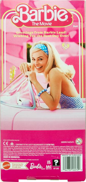 Actual product image Barbie The Movie Doll Margot Robbie