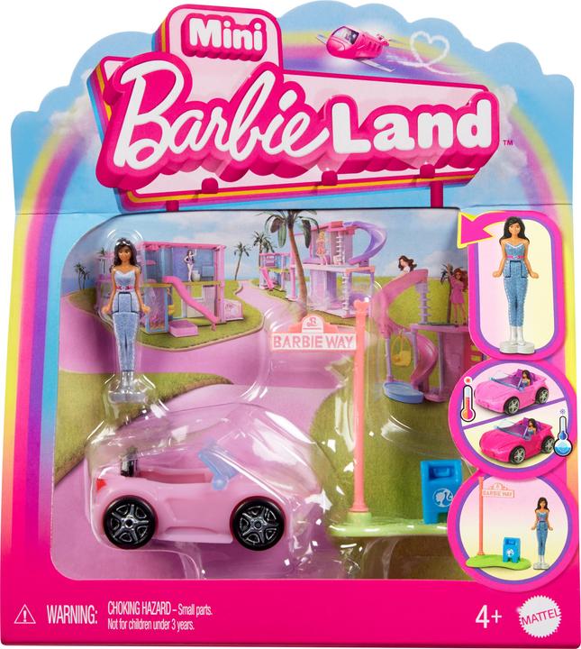 Barbie Mini BarbieLand Puppe und Cabrio