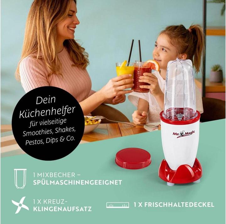 Produktbild Gourmetmaxx 250 Watt, inkl. Deckel, Weiss/Rot Single (250 W)