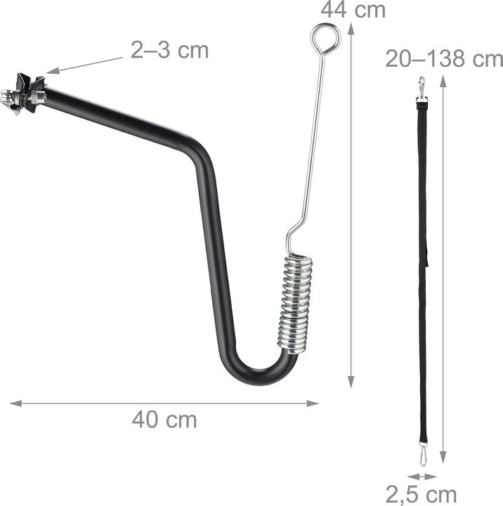 Actual product image Relaxdays Dog bike leash (Dog, Pushbike)