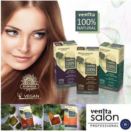 Actual product image Venita - Herbal Hair Colour Herbal Hair Dye 4.4 Chestnut Brown (4.4 Kasztanowy Brąz)
