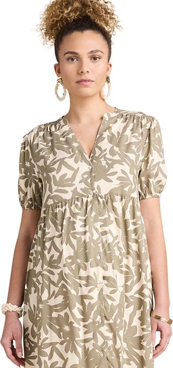 Envie de Fraise Kurzes Kleid für Schwangerschaft und Stillzeit mit Blätterprint