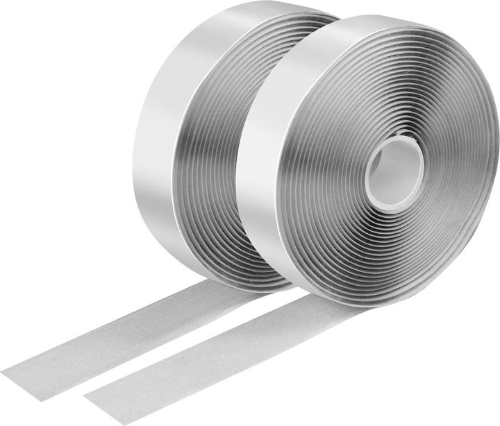 Produktbild LogiLink Selbstklebendes Klettband-Set, weiss, 25 mm breit, Rolle, 5 m (25 mm)