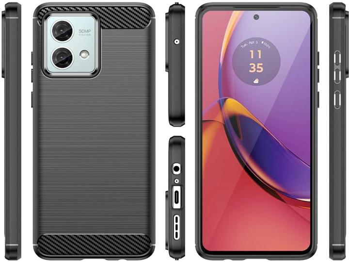 Produktbild Screenguard Motorola Moto G84 5G Hülle Carbon Brushed Soft TPU (Motorola Moto G84)