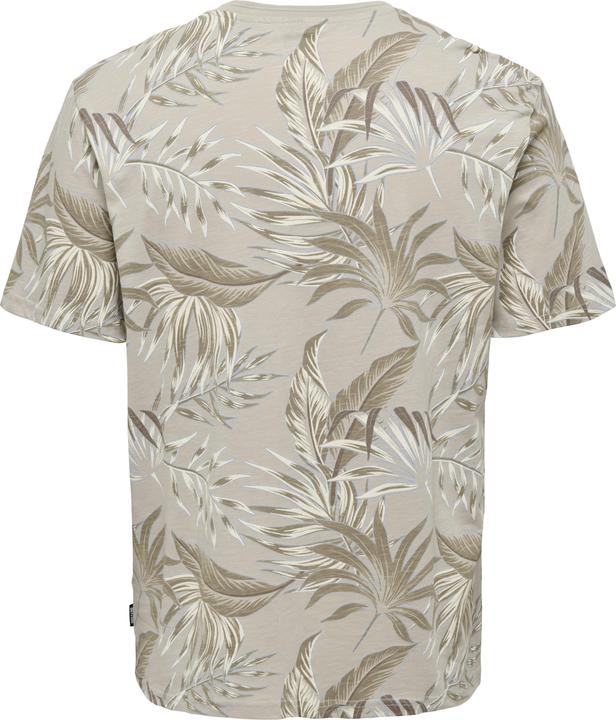 Actual product image Only & Sons Onskash Reg Leaf Aop Ss Tee (XS)