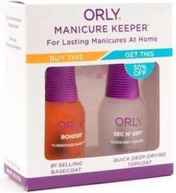 Orly Manicure Keeper Duo Kit 11ml Bonder and 11ml Sec N Dry