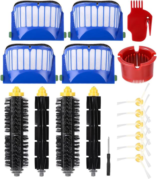 Sobeau 17-teiliges Ersatzteil-Set für Roomba 600/500 Serie