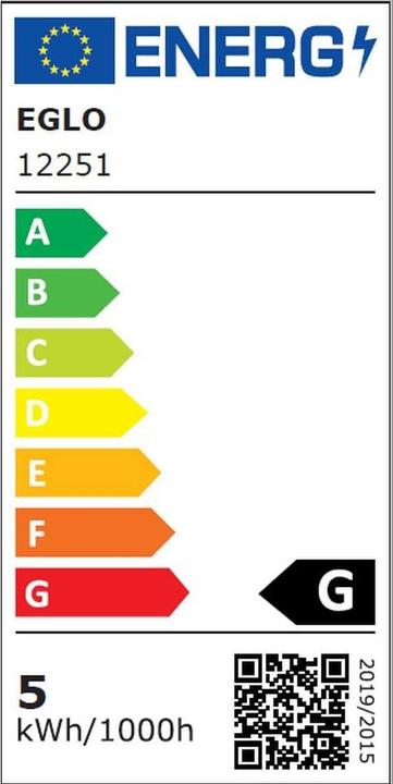 Energie-Label EGLO LED Leuchtmittel (GU10, 4.90 W, 345 lm, 1 x, G)