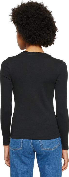 Produktbild KnowledgeCotton Apparel Rib Longsleeve Black (S)