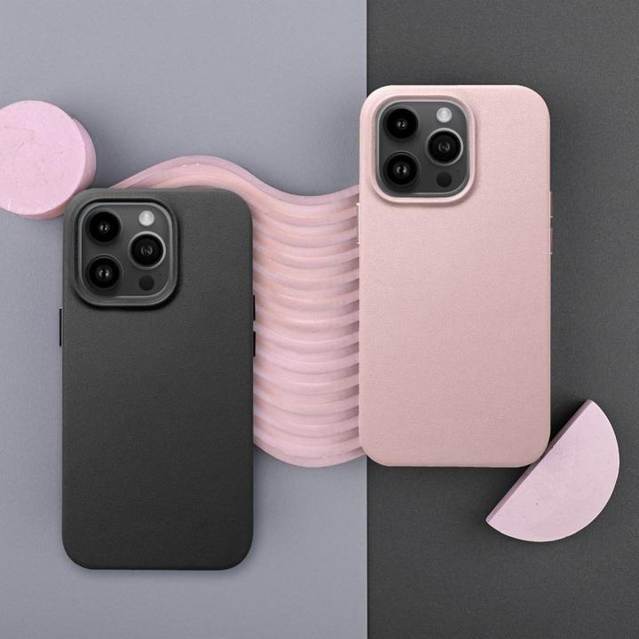 Produktbild OEM Back panel cover LEATHER MAG COVER case for IPHONE 12 black (Apple iPhone 12)