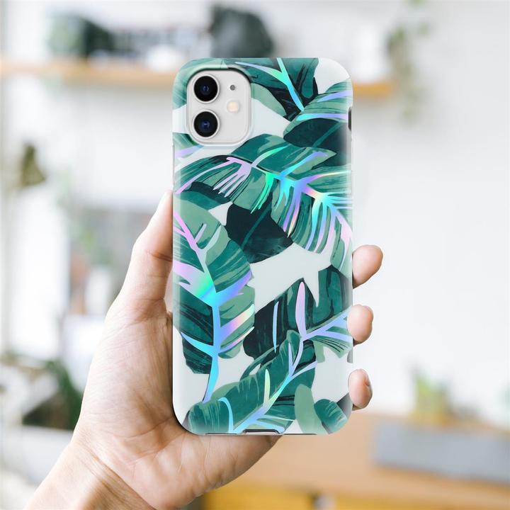 Produktbild Cadorabo IMD TPU Bunte Blumen & Blätter Cover (Apple iPhone 11)