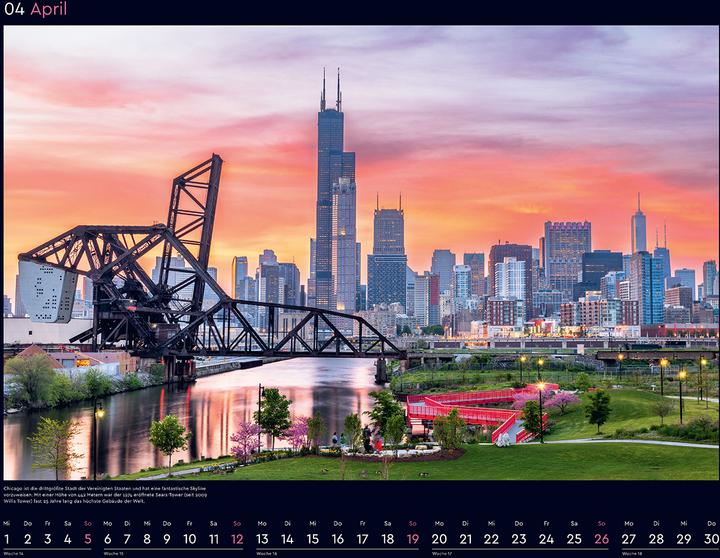 Produktbild Metropolen - Wandkalender 2026 (60 x 45 cm, Harter Einband, Deutsch)