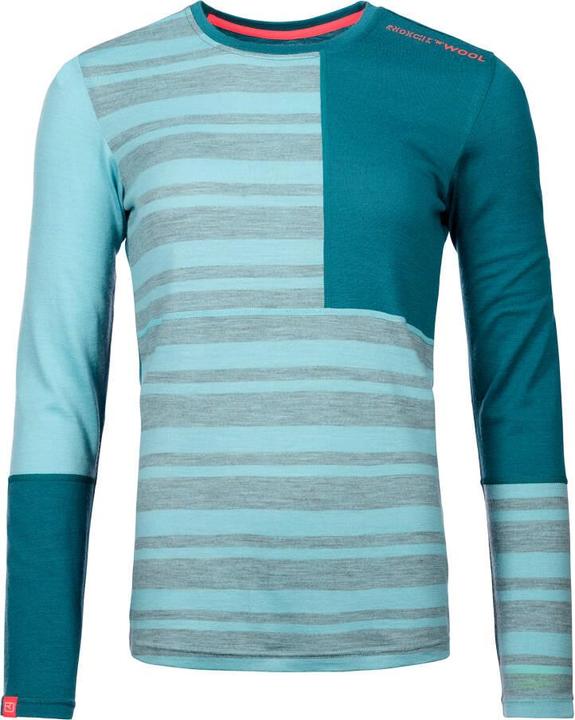 Actual product image Ortovox 'N' Wool Long Sleeve Shirt 185 waterfall (S)