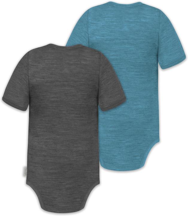 Immagine prodotto Normani Set di 2 body baby merino a maniche corte "Tihoi" - 9317 (62)