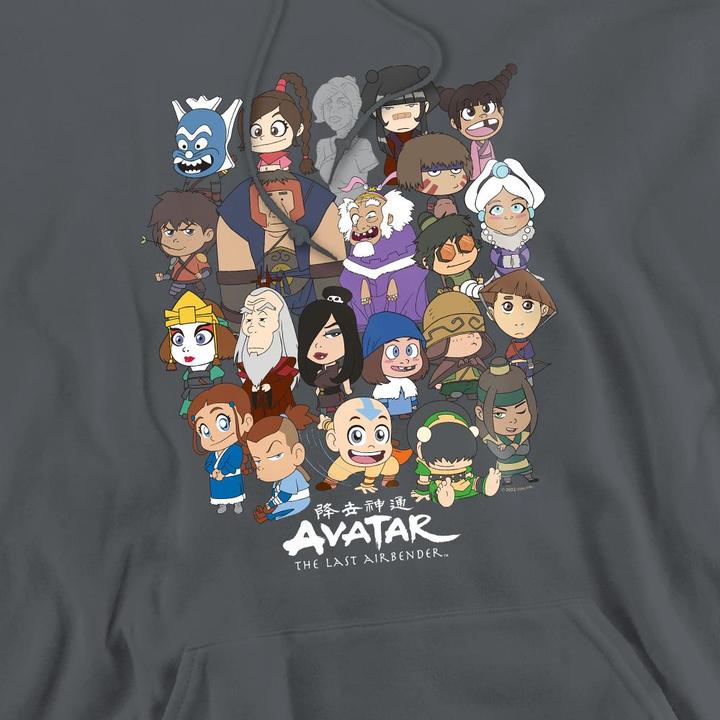 Immagine prodotto Avatar: The Last Airbender Felpa con Cappuccio Gruppo Chibi Uomo (M)