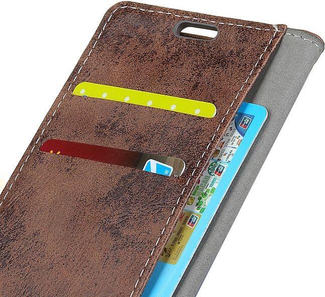 Actual product image MU Style Vintage Leather Bookcover Series (Xiaomi Redmi 6)