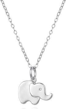 Agato Silver necklace Elephant for good luck AGS1553/40D