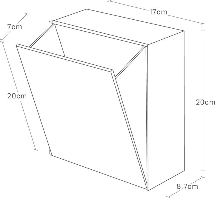 Actual product image Yamazaki Klebehaken-Aufbewahrungsbox TOWER