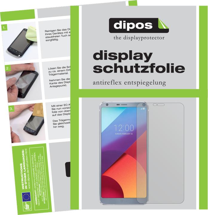 Actual product image Dipos Screen Protector Anti-Glare (6 Piece, LG G6+)