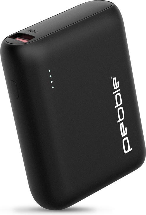 Actual product image veho Pebble PZ10 - Black - Universal - Rectangle - Lithium Polymer (LiPo) - 10000 mA (10000 mAh, 12 W, 37 Wh)