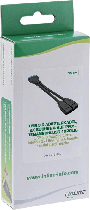 Produktbild InLine USB 3.0 Adapterkabel (0.15 m)