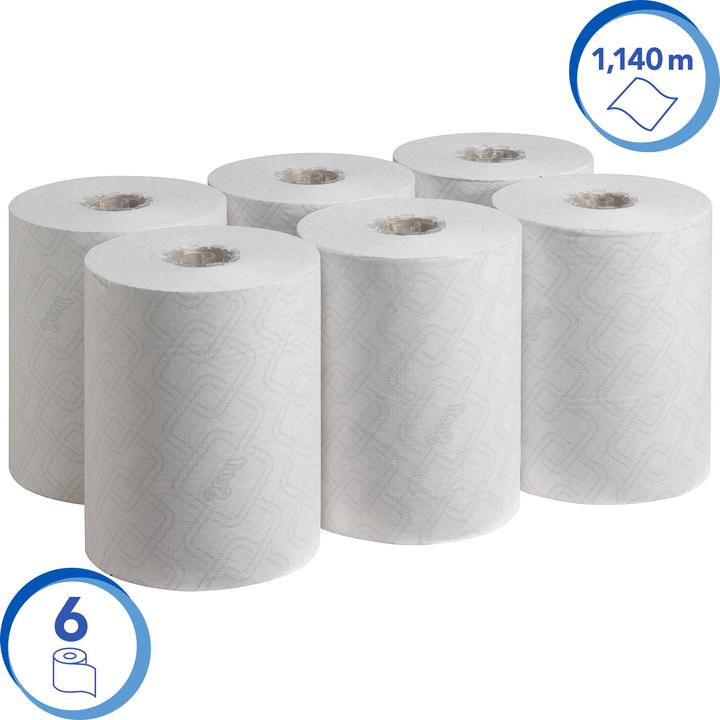 Productafbeelding Kimberly-Clark SCOTT Essential SLIMROLL Handdoek Wht (1 x)