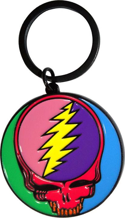 Actual product image Grateful Dead Steal Your Face Keyring