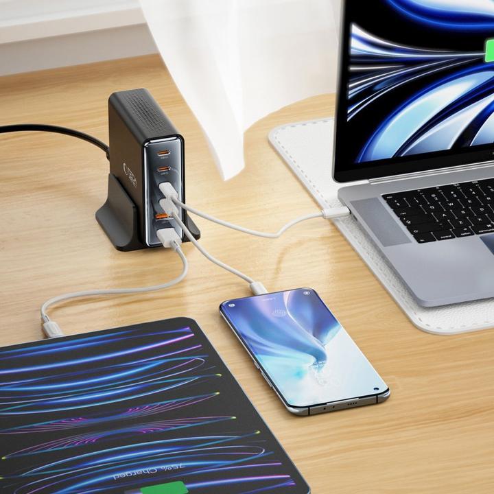 Image du produit Tech-Protect DC80W-GAN 6-PORT PD80W/QC3.0 Charging Station - Black (80 W)