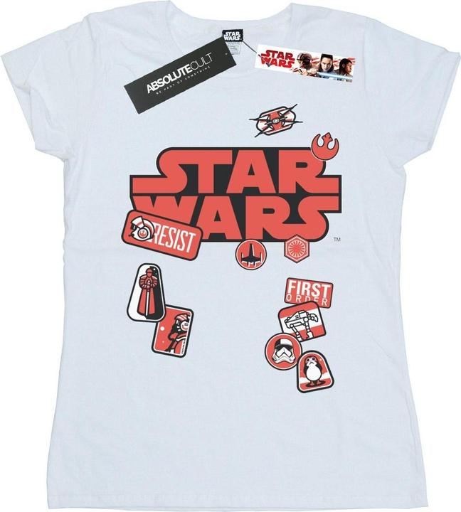 Star Wars The Last Jedi Badges TShirt (XL)