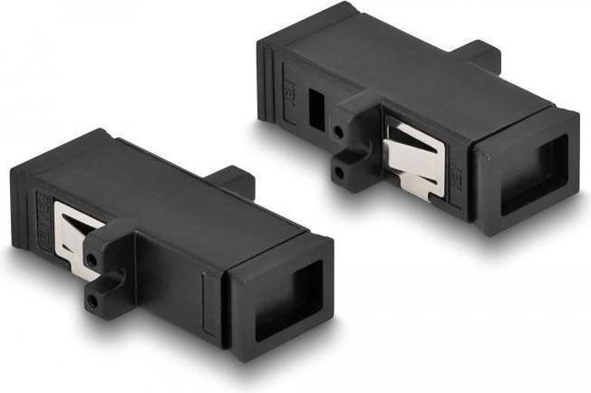Image du produit Delock Coupleur fibre optique MTRJ femelle vers MTRJ femelle noir (CAT6, 0.03 m)