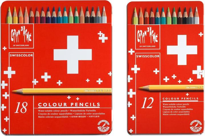 Actual product image Caran d'Ache Colored pencils (Multicoloured, 12 x)
