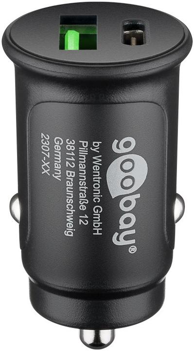Actual product image Goobay Dual USB car fast charging set Lightning 27 W