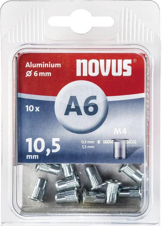 Produktbild Novus Blindnietmutter (Ø x L) 9 mm x