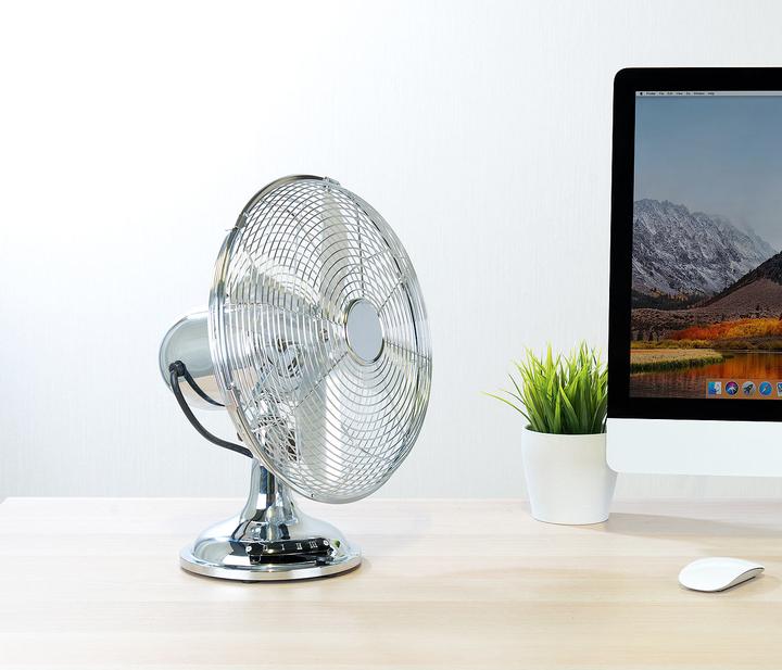 Actual product image Sichler Retro look full metal table fan (57.80 dB)