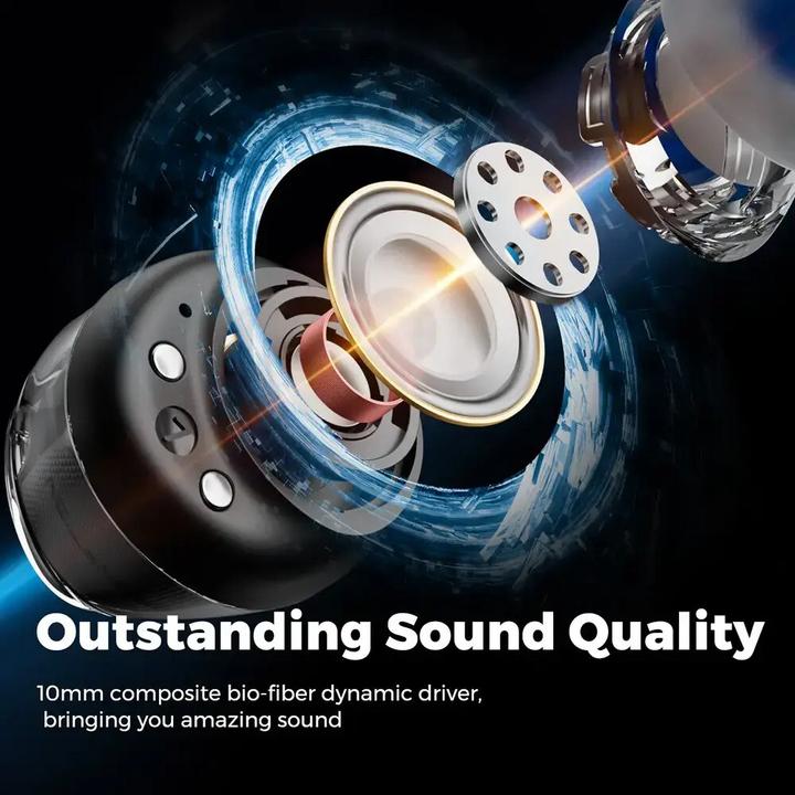 Image du produit Soundpeats Casque Clear Dot TWS noir (10 h, Sans fil)