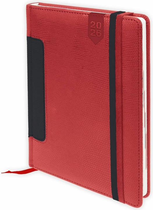 Produktbild BuchkalenderA5Rot2026 (Deutsch)